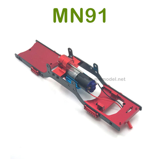 Upgrade parts For MN MODEL MN91 RC Racing Car Metal Body Frame with Motor red