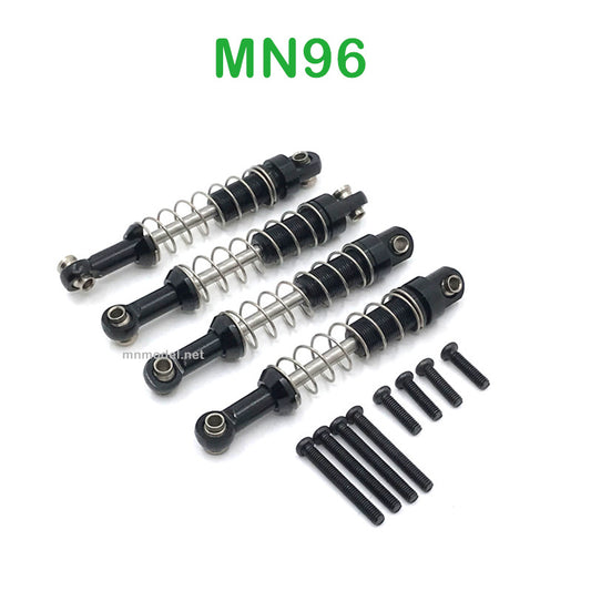 Upgrade parts of MN MODEL MN96 RC Car Metal Shocks black