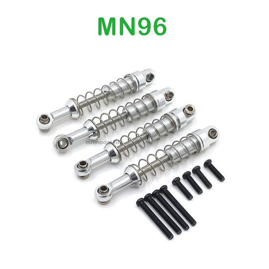 Upgrade parts of MN MODEL MN96 RC Car Metal Shocks silver