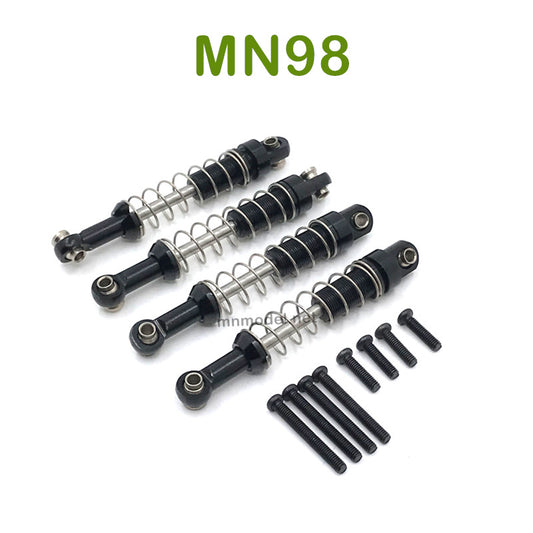 Upgrade MN MODEL MN98 RC Car parts Metal Shocks black