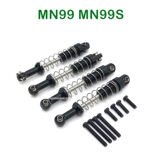 Upgrades Parts of MN MODEL MN99 MN99S RC Car Metal Shocks black