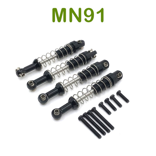 Upgrade parts For MN MODEL MN91 RC Racing Car Metal Shocks black