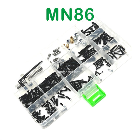 MN MODEL MN86 RC Car Upgrade parts Screw Box open