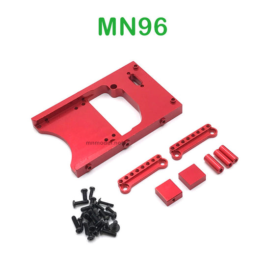 Upgrade parts of MN MODEL MN96 RC Car Servo Seat and Shocks Tower red