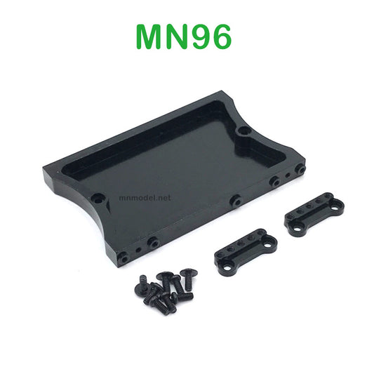 Upgrade parts of MN MODEL MN96 RC Car Shock Tower and Tail Plate black