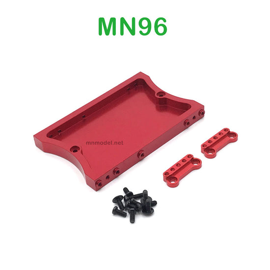 Upgrade parts of MN MODEL MN96 RC Car Shock Tower and Tail Plate red