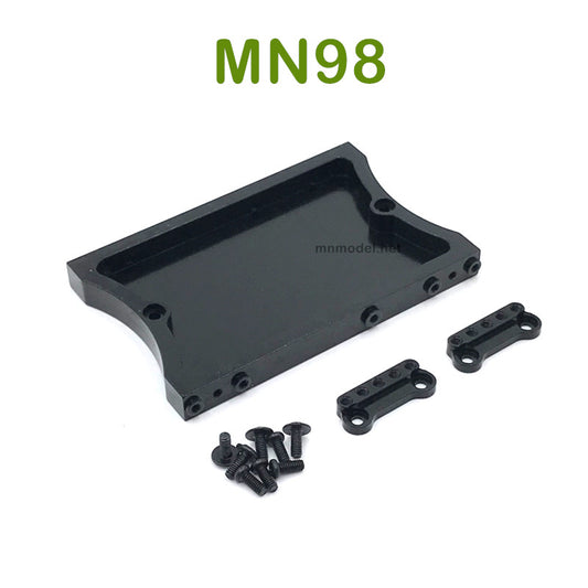 Upgrade MN MODEL MN98 RC Car parts Shock Tower and Tail Plate black