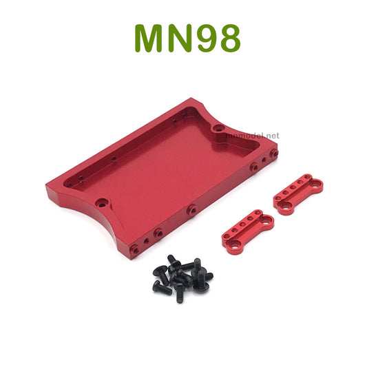 Upgrade MN MODEL MN98 RC Car parts Shock Tower and Tail Plate red