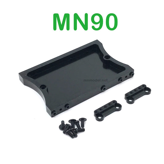 Upgrade Parts Of MN MODEL MN90 RC Car Shock Tower and Tail Plate black