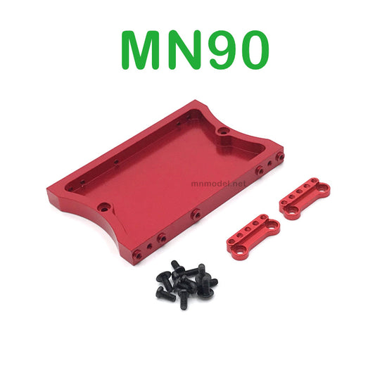 Upgrade Parts Of MN MODEL MN90 RC Car Shock Tower and Tail Plate red