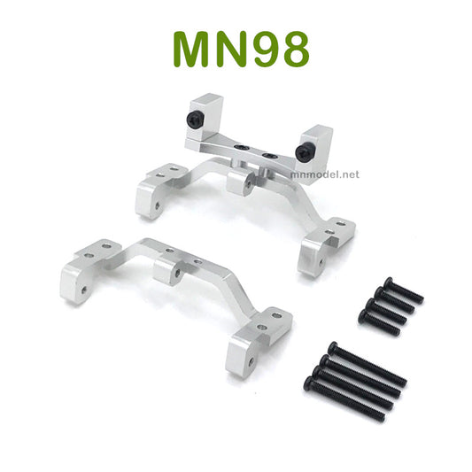 Upgrade MN MODEL MN98 RC Car parts Connect Rod Seat and Rear Servo Seat silver