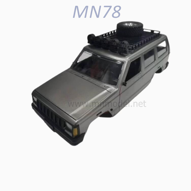 MN MODEL MN78 1/12 RC Car parts Car Shell Kit with LED Kit grey