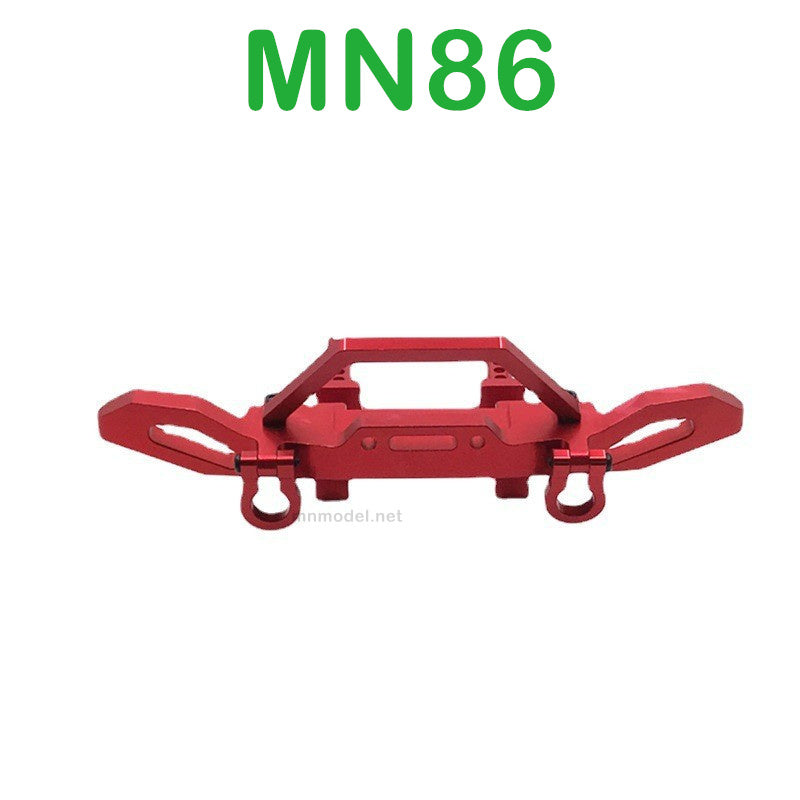 MN MODEL MN86 RC Car Upgrade parts Metal Front Protector red