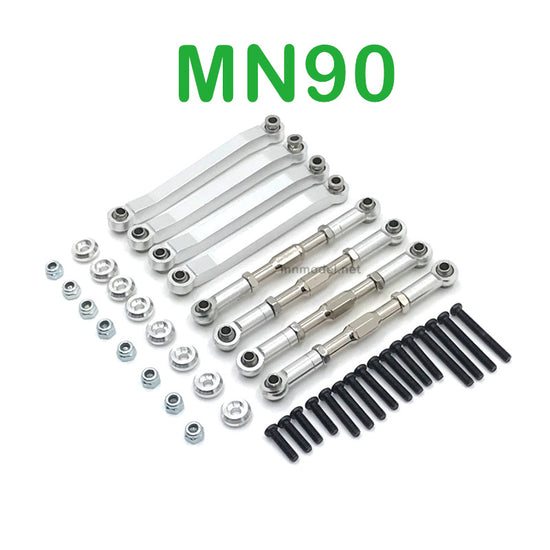 MN MODEL MN90 RC Car Upgrade Parts Metal Connect Rods silver