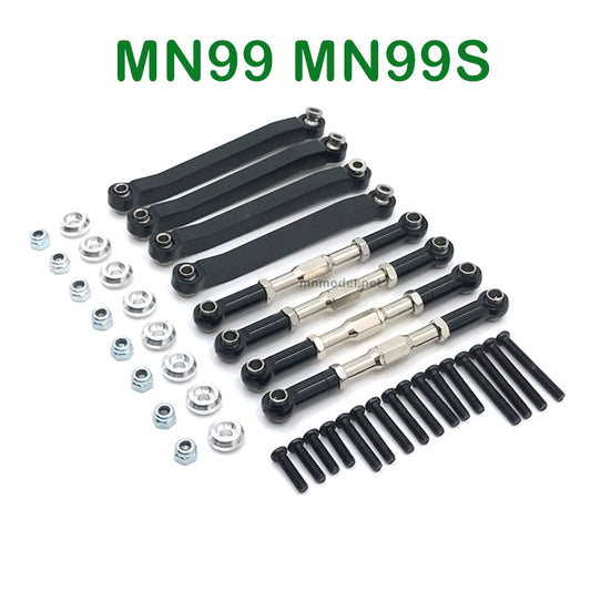 MN MODEL MN99 MN99S RC Car Upgrades Parts Metal Connect Rods black