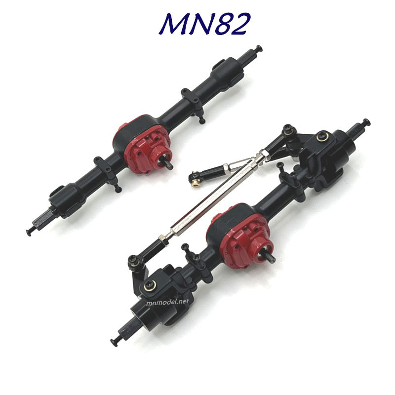 MN MODEL MN82 RC Car Upgrades Front and Rear Axle Assembly black