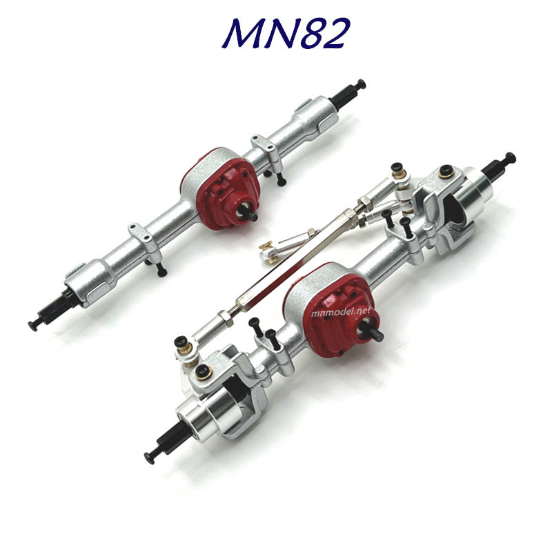 MN MODEL MN82 RC Car Upgrades Front and Rear Axle Assembly silver