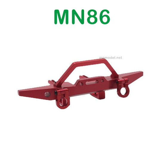 Upgrade parts of MN MODEL MN86 RC Car Metal Front Protector red