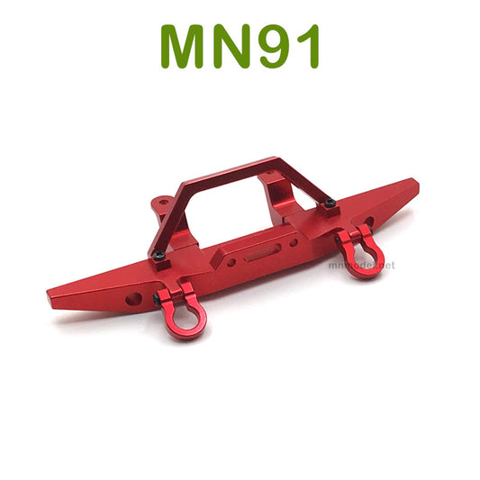 Upgrade parts For MN MODEL MN91 RC Racing Car Metal Front Protector red