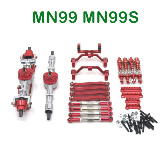 Upgrades Parts of MN MODEL MN99 MN99S RC Car Metal Parts kit red