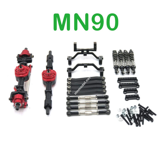 Upgrade Parts Of MN MODEL MN90 RC Car Metal Parts kit black