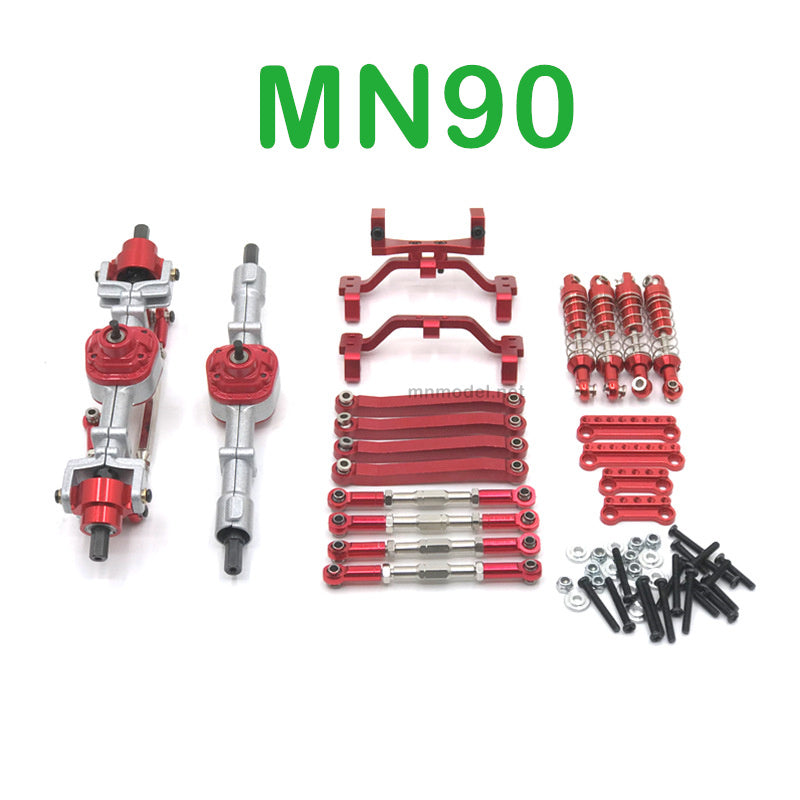 Upgrade Parts Of MN MODEL MN90 RC Car Metal Parts kit red