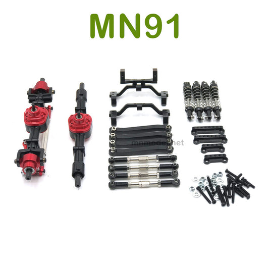 Upgrade parts For MN MODEL MN91 RC Racing Car Metal Parts kit black