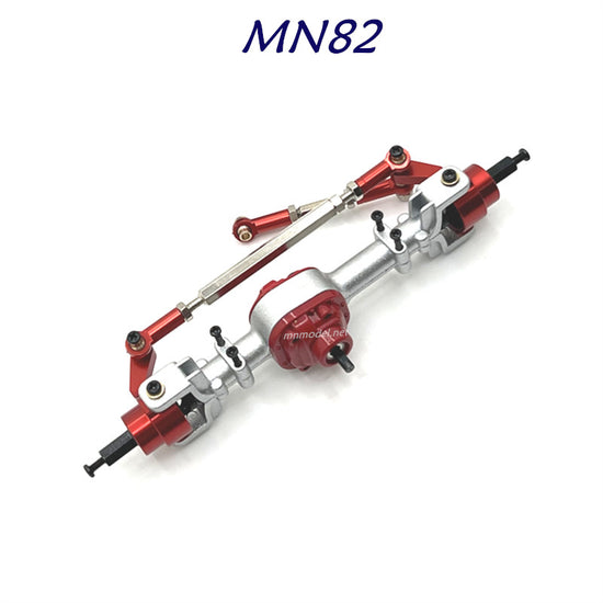 MN MODEL MN82 RC Car Upgrades Front Axle Assembly red