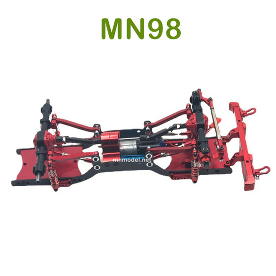 Upgrade MN MODEL MN98 RC Car parts Metal Car Body Kit red