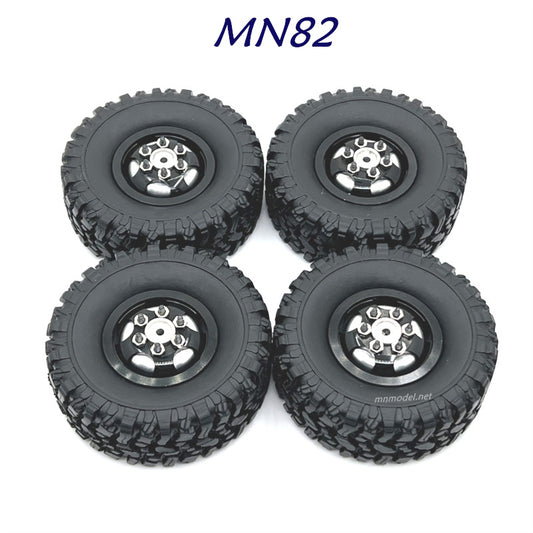 MN MODEL MN82 RC Car Upgrades Wheel Complete kit black