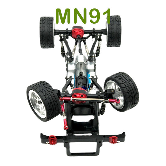 Upgrade parts For MN MODEL MN91 RC Racing Car Metal Car Body Kit with Wheel black