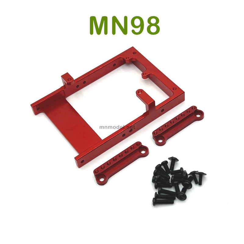 Upgrade MN MODEL MN98 RC Car parts Servo Holder and Shock Seat red