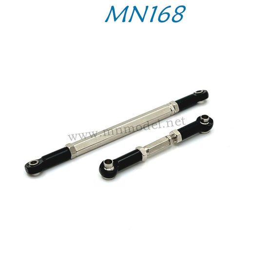 MN MODEL MN168 RC Car Upgrade Parts Metal Front Axle Steering Rod black