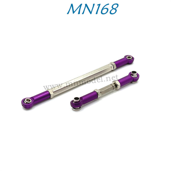 MN MODEL MN168 RC Car Upgrade Parts Metal Front Axle Steering Rod purple