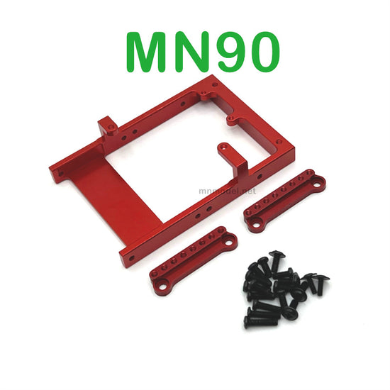 Upgrade Parts Of MN MODEL MN90 RC Car Servo Holder and Shock Seat red