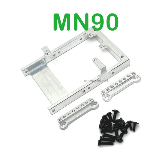 Upgrade Parts Of MN MODEL MN90 RC Car Servo Holder and Shock Seat silver