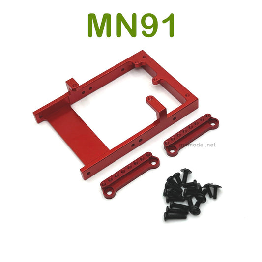 Upgrade parts For MN MODEL MN91 RC Racing Car Servo Holder and Shock Seat red