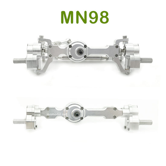 Upgrade MN MODEL MN98 RC Car parts Front and Rear Axle Assembly silver