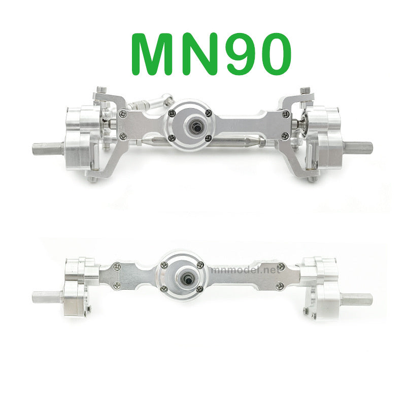 Upgrade Parts Of MN MODEL MN90 RC Car Front and Rear Axle Assembly silver