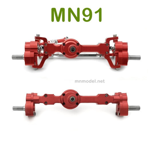 Upgrade parts For MN MODEL MN91 RC Racing Car Front and Rear Axle Assembly red