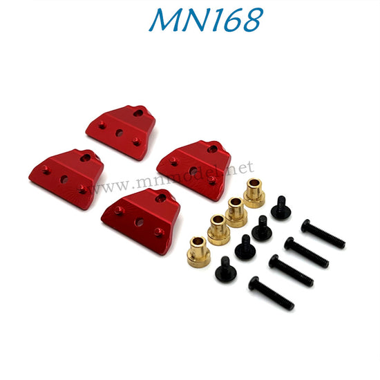 MN MODEL MN168 RC Car Upgrade Parts Metal Shock Absorber Bracket red