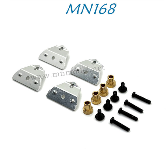 MN MODEL MN168 RC Car Upgrade Parts Metal Shock Absorber Bracket silver